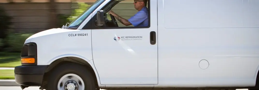 KIC Refrigeration service vehicle serving Georgetown area